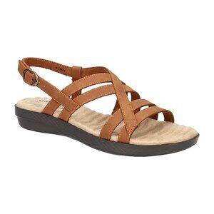 Easy Street Women's Lobo Comfort Sandals Tan Size 9.5M